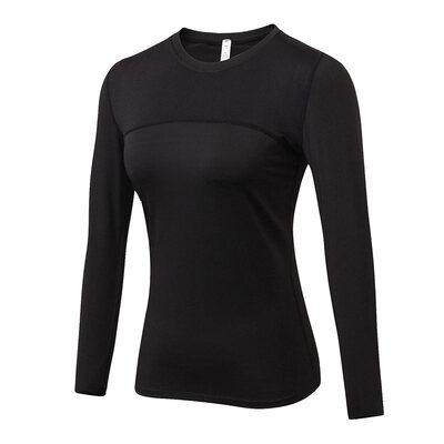 

Hot Women Fitness Tight female T-shirt Training Sport Suit Running Sportswear