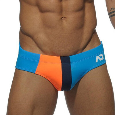 

Mens Soft Letters Printing Briefs Breathable Elastic Beach Shorts Swimwear Trunks