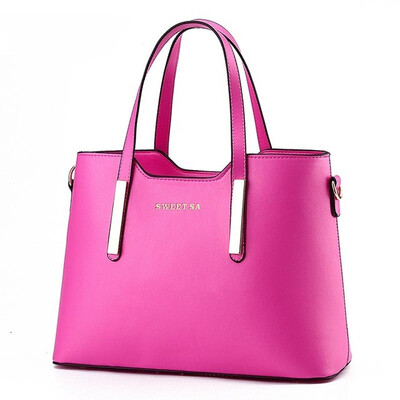 

SMOOZA Fashion handbag Solid Large Capacity Tote Bag Bolsa Feminina Sac A Main Leather Women Bags Ladies Luxury Shoulder Bag