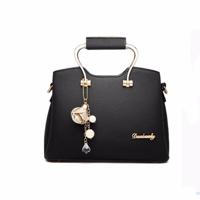 

new women fashion ornaments totes solid metal handle handbag hotsale ladies purse messenger crossbody shoulder bags