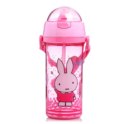 

Miffy kettle children&39s cups straw cups summer use 550ml large capacity PP children&39s kettle 496 pink