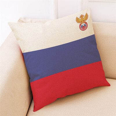 

Russia World Cup 2018 32 Teams Logo Cotton&Linen Pillowcase Bar Club Sofa Pillow Pillow Fans Souvenir