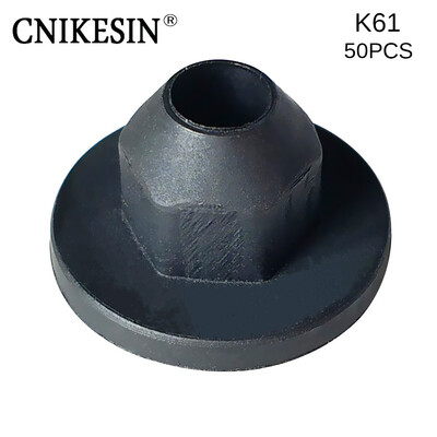 

CNIKESIN K61 50PCS 99mm Hole Car Fastener Self Tapping Screw Pedestal Six Angles with Cushion Nut for BMW Volkswagen Audi Opel