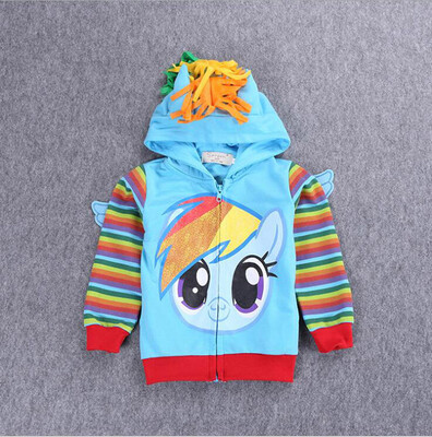 

Girls Pony Rainbow Sprint Hoodie Girls Glitter Hoodie