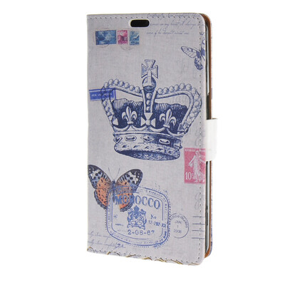 

MOONCASE чехол for Alcatel One Touch Flash OT-6042D Кожа флип кошелек стиль и Kickstand крышки случая [Cute Pattern] a06