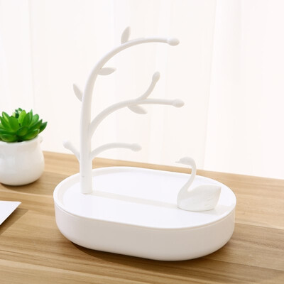 

Hot Swan Lake jewelry organizer earring Ring necklace Display Stand key Holder storage rack jewelry box home decor