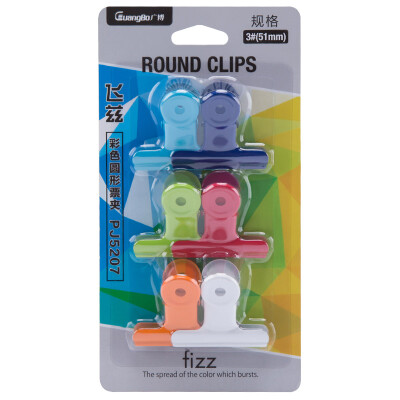 

Fizz 38mm24 only plastic ticket holder color round small clip paper clip office supplies PJ5220