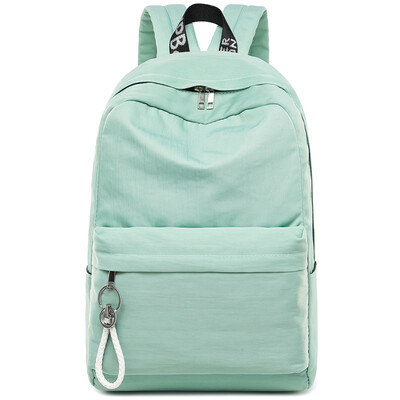 

Light rider canvas shoulder bag female Korean version of the tide high school student bag female travel backpack campus college wind small fresh 2001 green