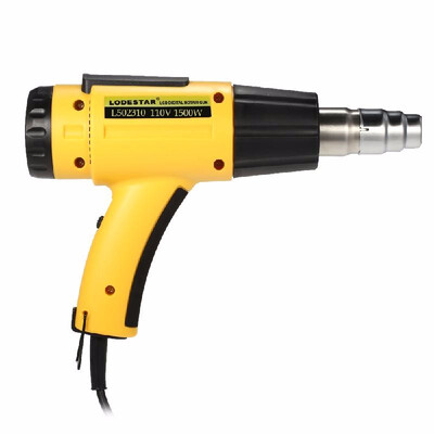 

LODESTAR High Quality LCD Digital Temperature-controlled Electric Hot Air Gun Adjustable Heat Gun Tools Set with Nozzle 1500W AC11