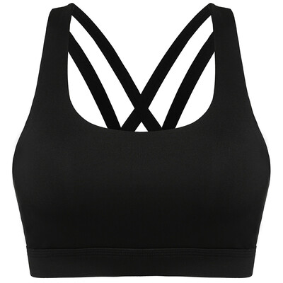 

YOOY Sexy Yoga Bra Women Padded Sports Bra Shake Proof Running Workout Gym Top Tank Fitness Shirt Vest Ladys Sport Green Bra