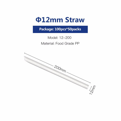 

OTOR 100pcs Disposable PP Plastic Straw for Plastic Cup&Paper Cup Hot Cold Coffee Juice Drink Cup