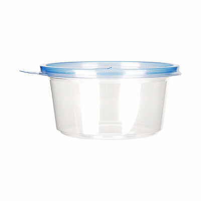 

OTOR Salad Bowl with Lid Take Away Plastic Food Container Clear Bowl Box for Fast Food Bento Microwaveable 120mm 1000pcs