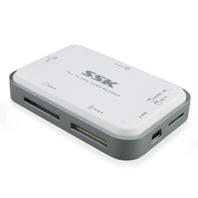 

Biao Wang SSK platinum multi-card reader SCRM054 silver white