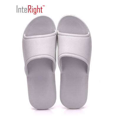 

INTERIGHT Japanese-style bathroom light&soft bottom home sandals&slippers mens khaki gray 44-45 IN1561