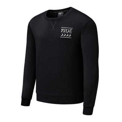 

Qiaodan Mens Long Sleeve Sports Top Pullover Round Neck Knit Sweatshirt