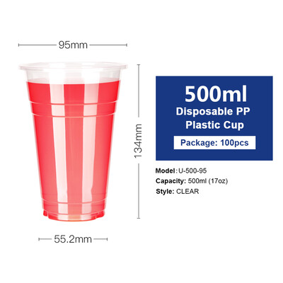 

Free Shipping 12oz-22oz Clear Plastic PP Cups with Dome & Flat Lids for Juice Tea Milk Iced Coffee Bubble Boba Smoothie 100pcs
