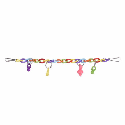 

Useful Colorful Parrot Chew Bite Toy Acrylic Bird Hanging Swing Bridge Toys Cage Accessories for Parakeet Budgie Macaw Bird Stand