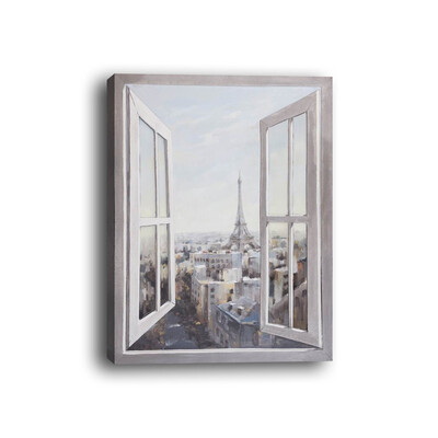 

Framed canvas modern living room bedroom background wall still life window decoration painting