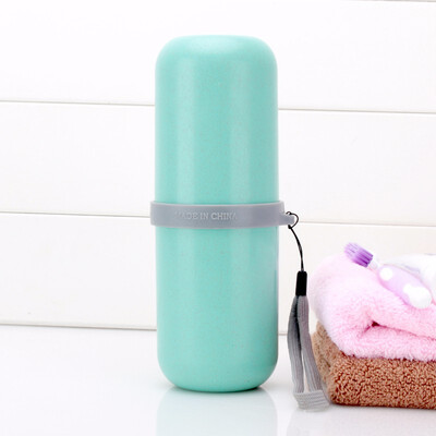 

Cntomlv Portable Utility Toothbrush Holder Tooth Mug Toothpaste Cup Bath Travel Accessories Set Toothbrush Case