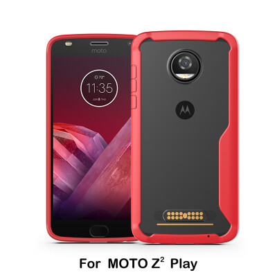 

Goowiiz роскошь телефон дело для Motorola Moto Z2 Play HD акрилового стекла TPU силикон предотвратить падение полная защита