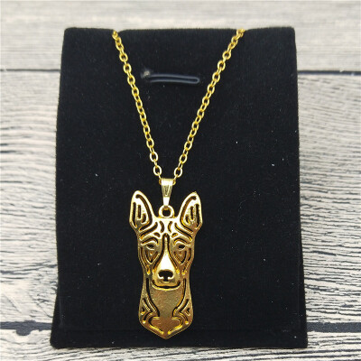 

New Basenji Necklace Trendy Style Basenji Pendant Necklace Women Fashion Pet Jewellery Animal Dog Jewellery