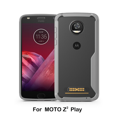 

Goowiiz роскошь телефон дело для Motorola Moto Z2 Play HD акрилового стекла TPU силикон предотвратить падение полная защита