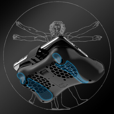 

Pai mobile phone radiator cooling game controller desktop bracket to eat chicken cooling apple millet universal universal hand travel handle bracket stickers eat chicken Jedi survival game accessories black