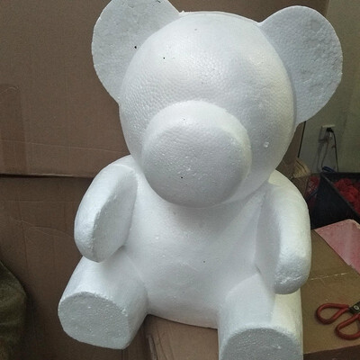 

Rose bear artificial flower rose plastic valentines day flowers fake flower plastic bear