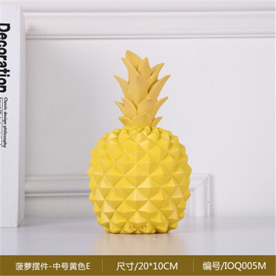 

Nordic ins creative resin pineapple Storage tank piggy bank figurines living room TV cabinet home personality decorative ornament