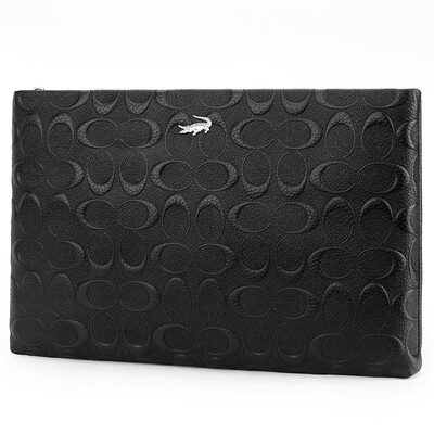

Cartier crocodile CARTELO mens hand bag first layer leather clutch bag mens large-capacity envelope bag business casual new hand grab bag calfskin zipper hand clip bag tide