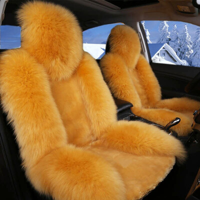 

100 Australian Pure Natural Wool Seat Cover12 Colors Winter Car Cushion5 Seats Whole Vehicle CoverFree Shipping For Russian