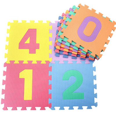 

Mingde crawling pad climbing pad digital pattern environmental tasteless puzzle PE splicing pad 30 30 1cm 10pcs