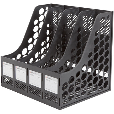 

Comix) B2174 thickened quadruple file bar / file box / file frame black office stationery