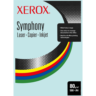 

Xerox (Xerox) 80g A4 копировальная бумага цветной синий 500 / мешок