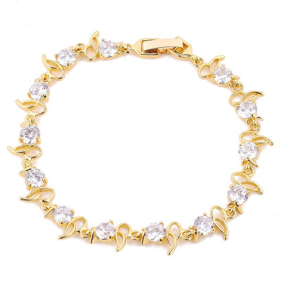 

Aiyaya New Arrive Multicolor/White Lady's Yelllow Gold Plated Women Jewelry Bangles and Bracelets