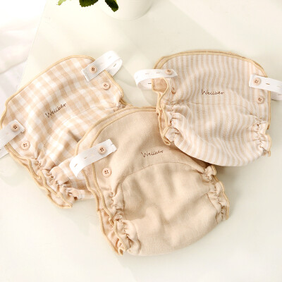 

Will Beilu (WELLBER) baby bamboo cotton cotton cloth TPU covered with belly diaper shy cat  code