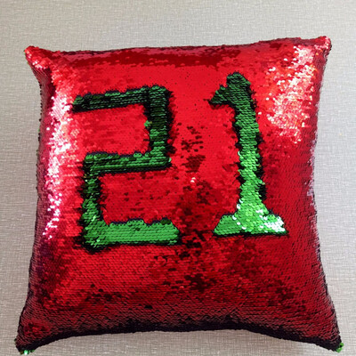 

Cntomlv Sequin Throw Pillow DIY Two Tone Glitter Magical Color Cushion Cover Sofa Home New Year Decorative Cojines Pillowcase