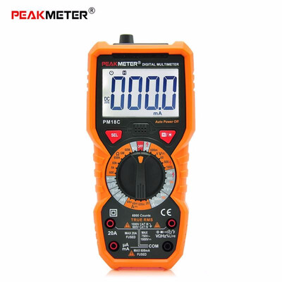 

PEAKMETER PM18C High Precision Digital Multimeter AC DC Voltage Current Temperature