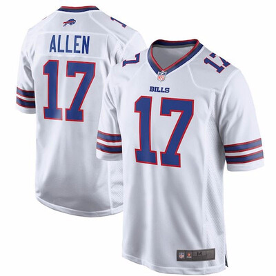 

Mens Buffalo Bills Josh Allen Nike White 2018 NFL Draft Pick Game Jersey