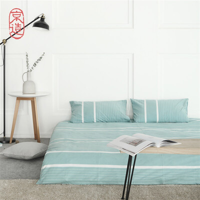 

JINGZAO Cotton knitted beddings Water-washed Skin soft stripes beddings