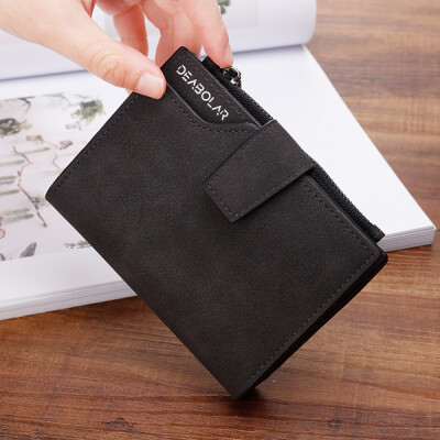 

Hot Sale Womens Wallets Matte Skin short simple Card Packages