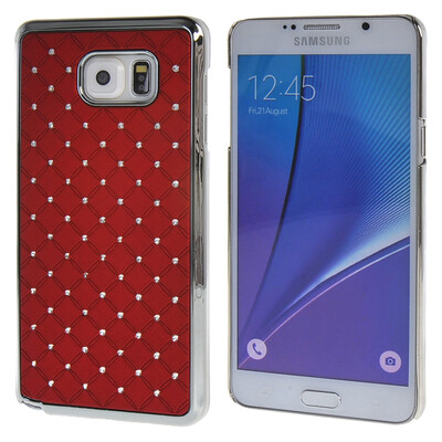 

MOONCASE Samsung Galaxy Note 5 ЧЕХОЛ ДЛЯ Bling Chrome Hard Back Red