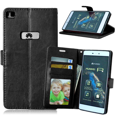 

MOONCASE Чехол для Huawei Ascend P8 Фолио слот Флип кожаный бумажник карты и складной подставкой Feature Чехол Обложка