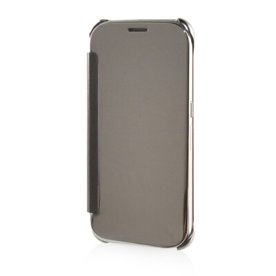 

MOONCASE Soft Silicone Gel + Side Flip Pouch Hard Shell Back Case Cover for Samsung Galaxy S6 Silver