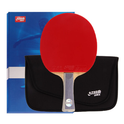 

Red Double Happiness DHS Table Tennis Racking Tipping Blue TB2 Double-sided anti-rubber 7-layer floor with film sets