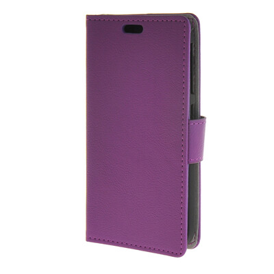 

MOONCASE Simple Leather Flip Wallet Card Slot Stand Back чехол для HTC Desire 320 Purple