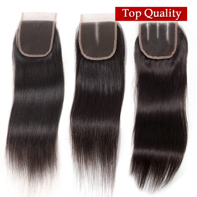 

Nami Hair Best Quality 4x4 Lace Closure Chinese Straight Virgin Hair Free Middle Three Part Human Hair Closure