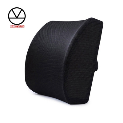 

KAWOSEN Memory Foam Lumbar Support Back Cushion With 3D Mesh Cover Balanced Firmness Designed for Lower Back Pain Relief