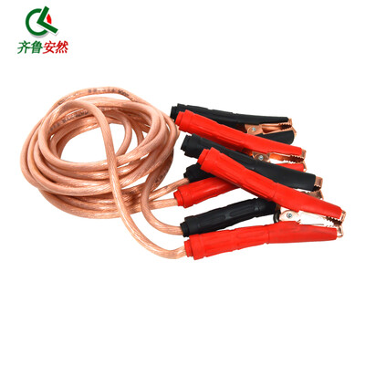

Qilu Enron large displacement car battery fire line bold pure copper yellow card battery take fire line emergency start power connection line heavy truck truck crane take fire line 5 meters