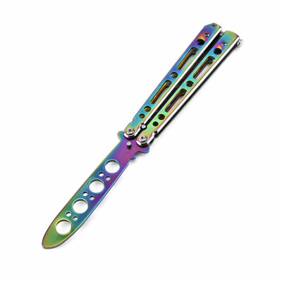 

CHACHEKA Outdoor Sport Butterfly Training Folding Knife Stainless Steel Self-defense Survival Knives Adult Practice Tool CS GO